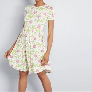 Modcloth 2 Floral Midi Dresses Bundle